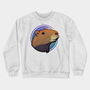 Capybara face Crewneck Sweatshirt
